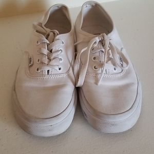 White Vans, size ladies 7
